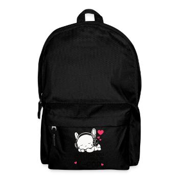 Can't Hear You I'm Listening Kpop Rabbit K-pop - Backpack - black - Front