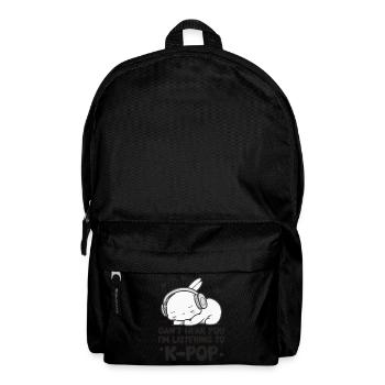 Can't Hear You I'm Listening Kpop Rabbit K-pop - Backpack - black - Front