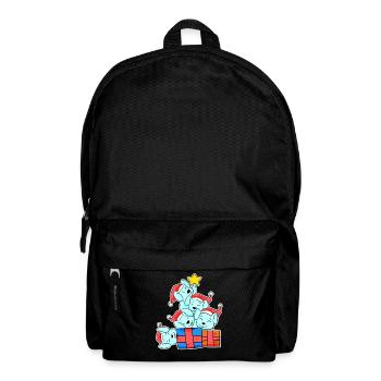 Lapin Arbre de Noël Noël - Sac à dos - noir - Devant
