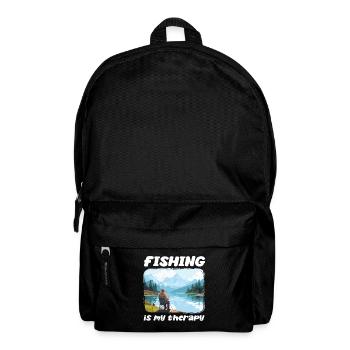 Fishing, Leisure, Contemplative, Quiet, Nature Experience - Backpack - black - Front