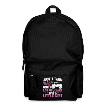 Farmfrau Landwirt Landwirtschaft Landwirtschaft - Rucksack - Schwarz - Vorne