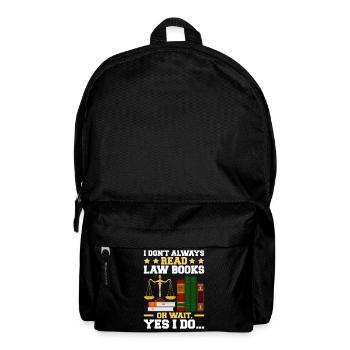 Funny law student law school - Backpack - black - Front