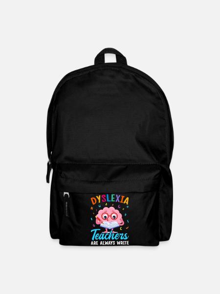 Funny Dyslexia Awareness - Backpack - black