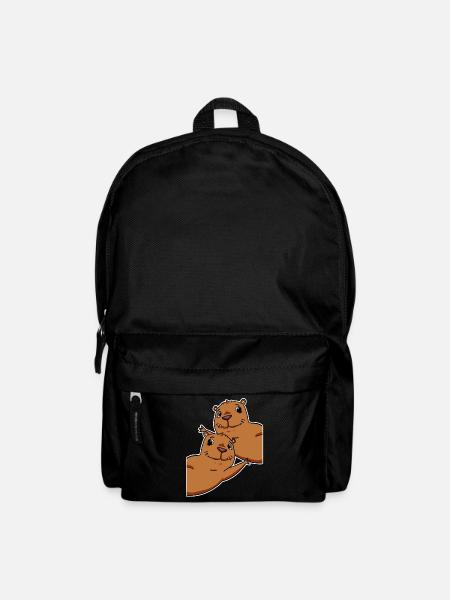 Capybara Wasserschwein - Rucksack - Schwarz