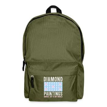 Outils de peinture au diamant Diamond Painter - Sac à dos - vert olive - Devant