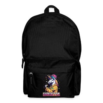 Gangsta Unicorn - Rucksack - Schwarz - Vorne