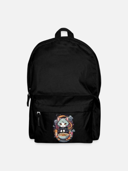 Katze Ramen Liebe Japanisches Nudelsuppen Design - Rucksack - Schwarz