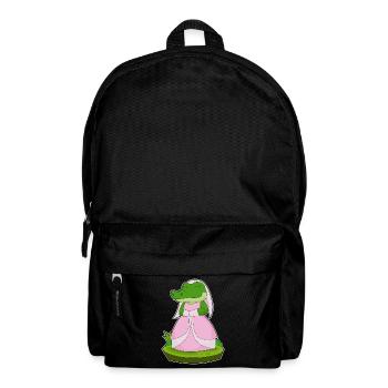 Krokodil Braut Schleier Hochzeit - Rucksack - Schwarz - Vorne