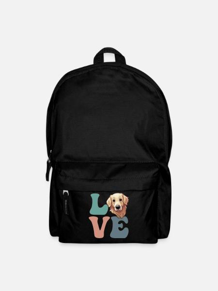 Golden Retriever Dog Lover - Backpack - black