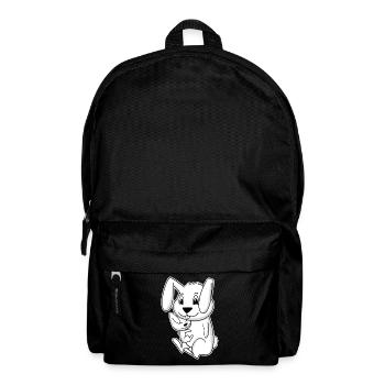Bunny Family - Lapin avec bébé - Sac à dos - noir - Devant