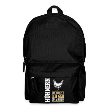 Hühnerbauer Huhn Ich Geh Zu Meinen Hühnern - Rucksack - Schwarz - Vorne