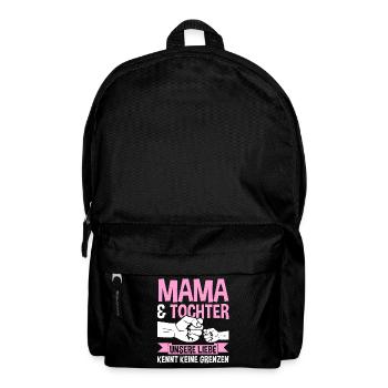 Mutter Muttertag Mama und Tochter - Rucksack - Schwarz - Vorne