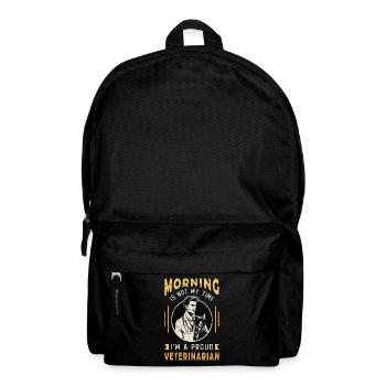 Veterinarian Morning Is Not My Time I'm Vet Tech - Rucksack - Schwarz - Vorne