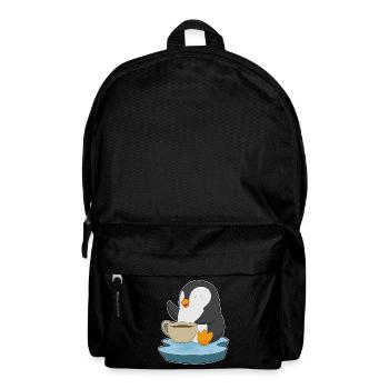 Tasse à café pingouin - Sac à dos - noir - Devant