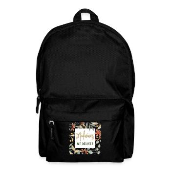 Nurse Midwife Birth Worker Flower - Backpack - black - Front