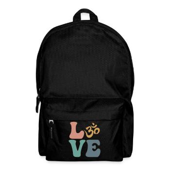 Om Symbol Meditation Buddhismus Buddhist - Rucksack - Schwarz - Vorne