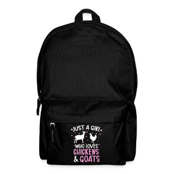 Goats & Chickens Funny Goat Lover - Rucksack - Schwarz - Vorne
