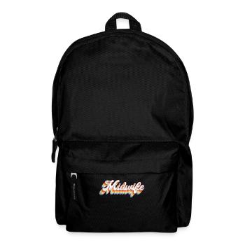 Nurse Midwife Birth Worker Retro - Backpack - black - Front