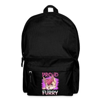 Proud Furry I Furries Cosplay Fandom - Rucksack - Schwarz - Vorne