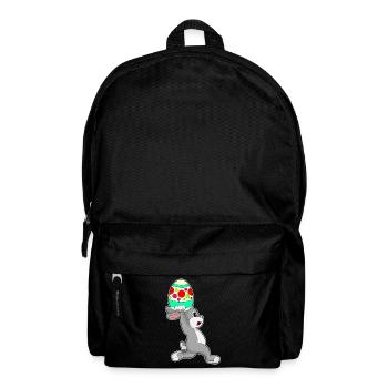 Jogging de Pâques avec un lapin - Sac à dos - noir - Devant