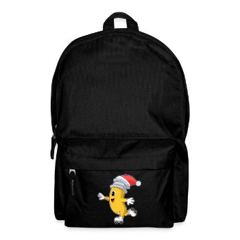 Bleistift Weihnachten Rollschuhe - Rucksack - Schwarz - Vorne
