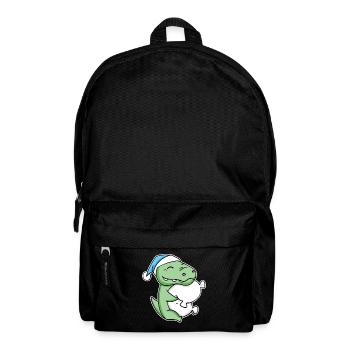 Crocodile with pillow and sleepy cap - Backpack - black - Front