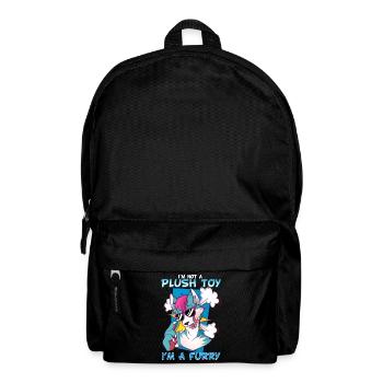I'm not a plush toy I'm a Furry I Furries Fandom - Backpack - black - Front