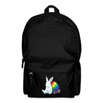 Bunny Arc-en-ciel de Pâques - Sac à dos - noir - Devant