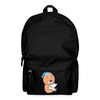 Chow Chow Sleeping Fatigue Dog Dog Breed - Backpack - black - Front
