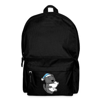 with pillow and sleepy cap - Backpack - black - Front