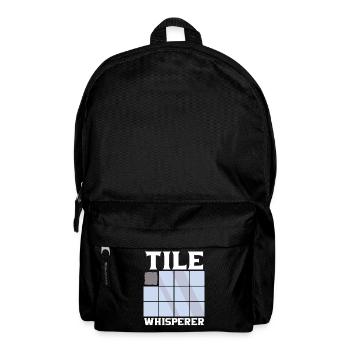 Tiler Tiler Profession Floor Layer Tile - Backpack - black - Front