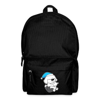 Sleeping, Tiredness, Dog - Backpack - black - Front