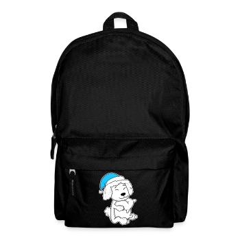 Poodle Sleeping Tiredness Dog - Backpack - black - Front