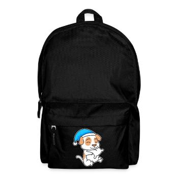 Jack Russell Terrier Sleeping Fatigue Dog - Backpack - black - Front