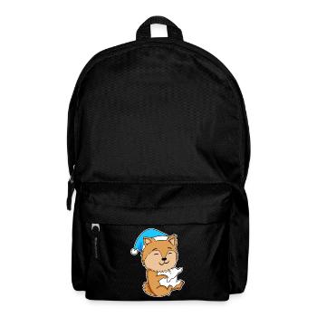 Pomeranian Sleeping Tiredness Dog - Backpack - black - Front