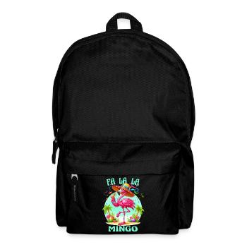 Flamingo Party Musik Urlaub Geburtstag Spaß lustig - Rucksack - Schwarz - Vorne