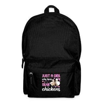 Silkie Huhn Lustige Farm Tierliebhaber - Rucksack - Schwarz - Vorne