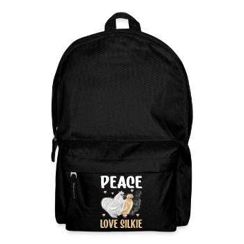 Silkie Huhn Lustige Farm Tierliebhaber - Rucksack - Schwarz - Vorne