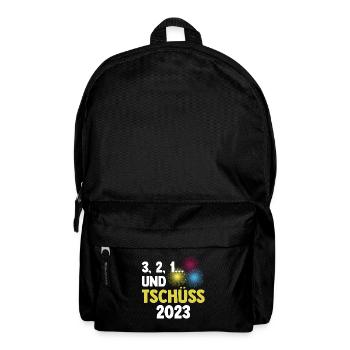 Neujahr Feuerwerk Silvester - Rucksack - Schwarz - Vorne