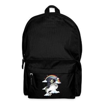 Sacabambaspi Fish Meme Rainbow Grim Reaper - Backpack - black - Front