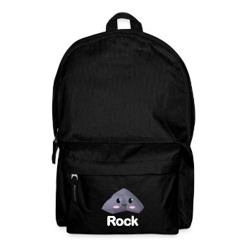 Rock Paper Scissors Funny Group Kawaii - Backpack - black - Front