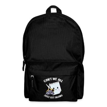 Rock Paper Scissors Funny Group Kawaii - Backpack - black - Front
