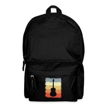 Guitar Sketch Vintage Look - Backpack - black - Front