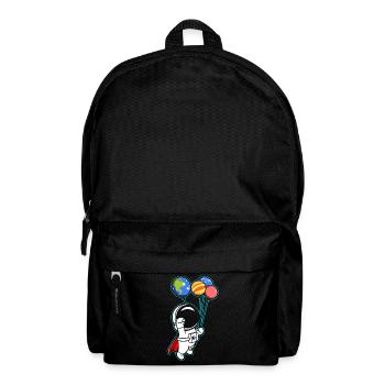 Astronaute tenant des ballons de planète Système solaire - Sac à dos - noir - Devant
