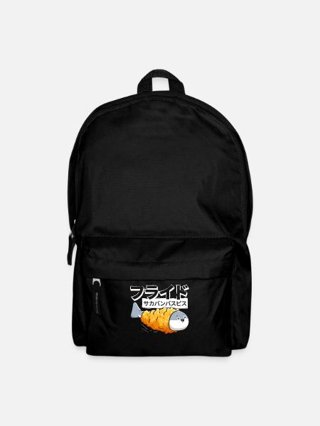 Sacabambaspis Fisch Meme Japanisch Gebraten - Rucksack - Schwarz