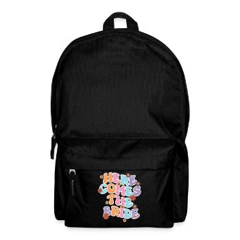 Groovy Bridal Wedding Party Bridal Flower Flowers - Backpack - black - Front
