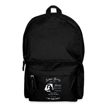 Humorous horse Instagram post - Backpack - black - Front