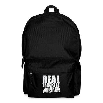 Real Truckers Drive Flatbed Occupation - Backpack - black - Front