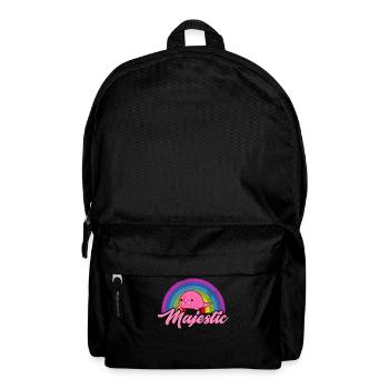 Lustiger Blobfisch Meerestier Regenbogen - Rucksack - Schwarz - Vorne