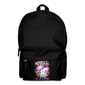 It's hard to be normal I'm a Furry I Cosplay - Rucksack - Schwarz - Vorne